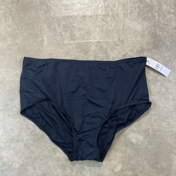 Carmen Marc Valvo Swimwear Womens‎ Plus 22W Black Resort Beach Basic - Picture 2 of 10